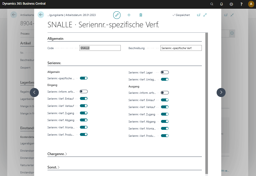 ERP Software Microsoft Dynamics NAV Seriennummerverwaltung Chargennummerverwaltung unitop Industrie